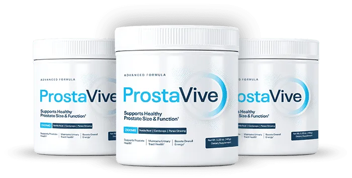 ProstaVive 3-bottle bundle, official product photo
